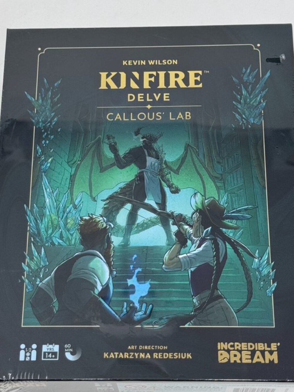 Kinfire Delve: Callous` Lab Card Game 1-2 Player NEW
